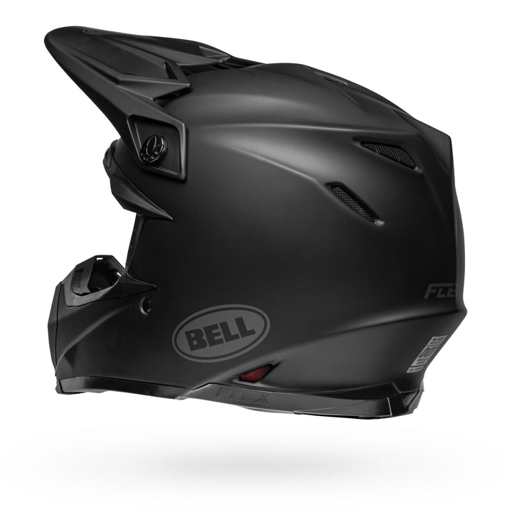 Bell Moto-9S Flex Off Road Helmet Matte Black - Rear Left Side View