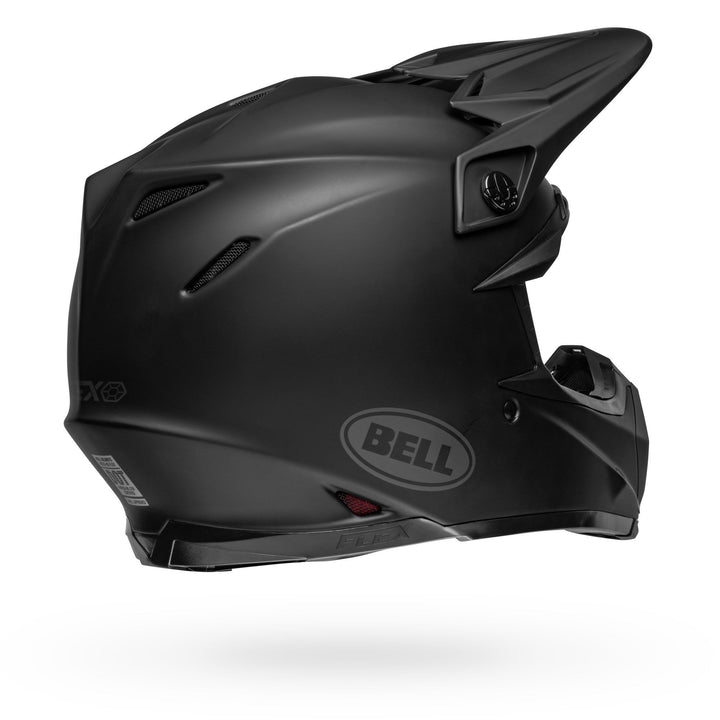 Bell Moto-9S Flex Off Road Helmet Matte Black - Rear Right Side View