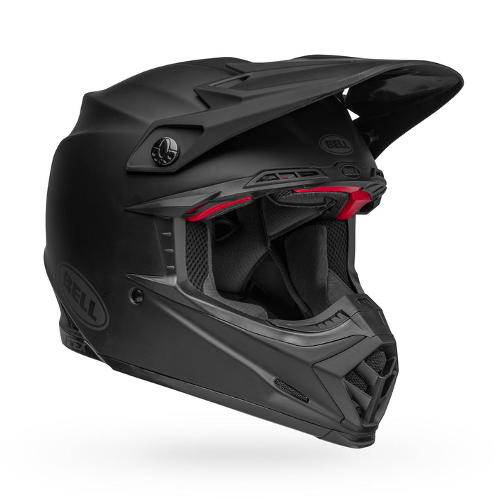 Bell Moto-9S Flex Off Road Helmet Matte Black - Front Right Side View