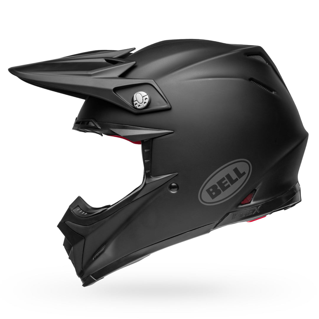 Bell Moto-9S Flex Off Road Helmet Matte Black - Left Side View