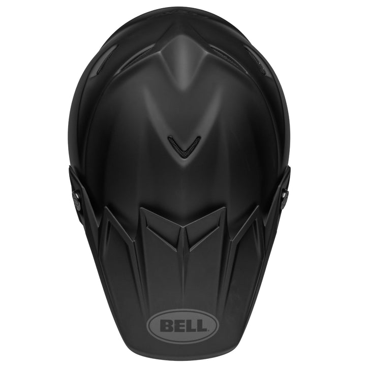 Bell Moto-9S Flex Off Road Helmet Matte Black - Top Down View
