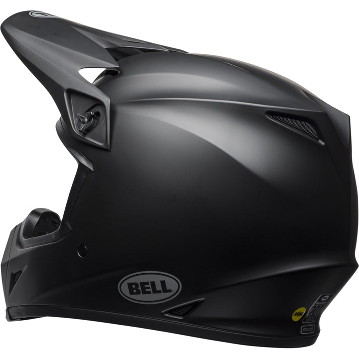 Bell MX-9 MIPS Motorcycle Off Road Helmet Matte Black - Rear Left Side View