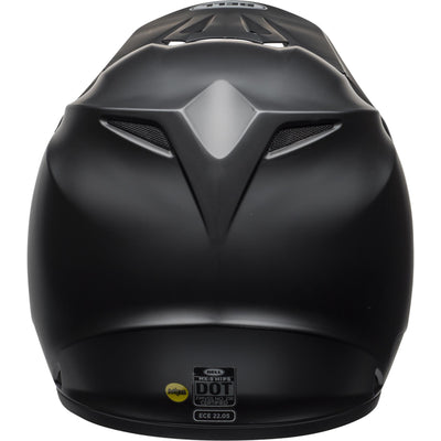 Bell MX-9 MIPS Motorcycle Off Road Helmet Matte Black - Rear View