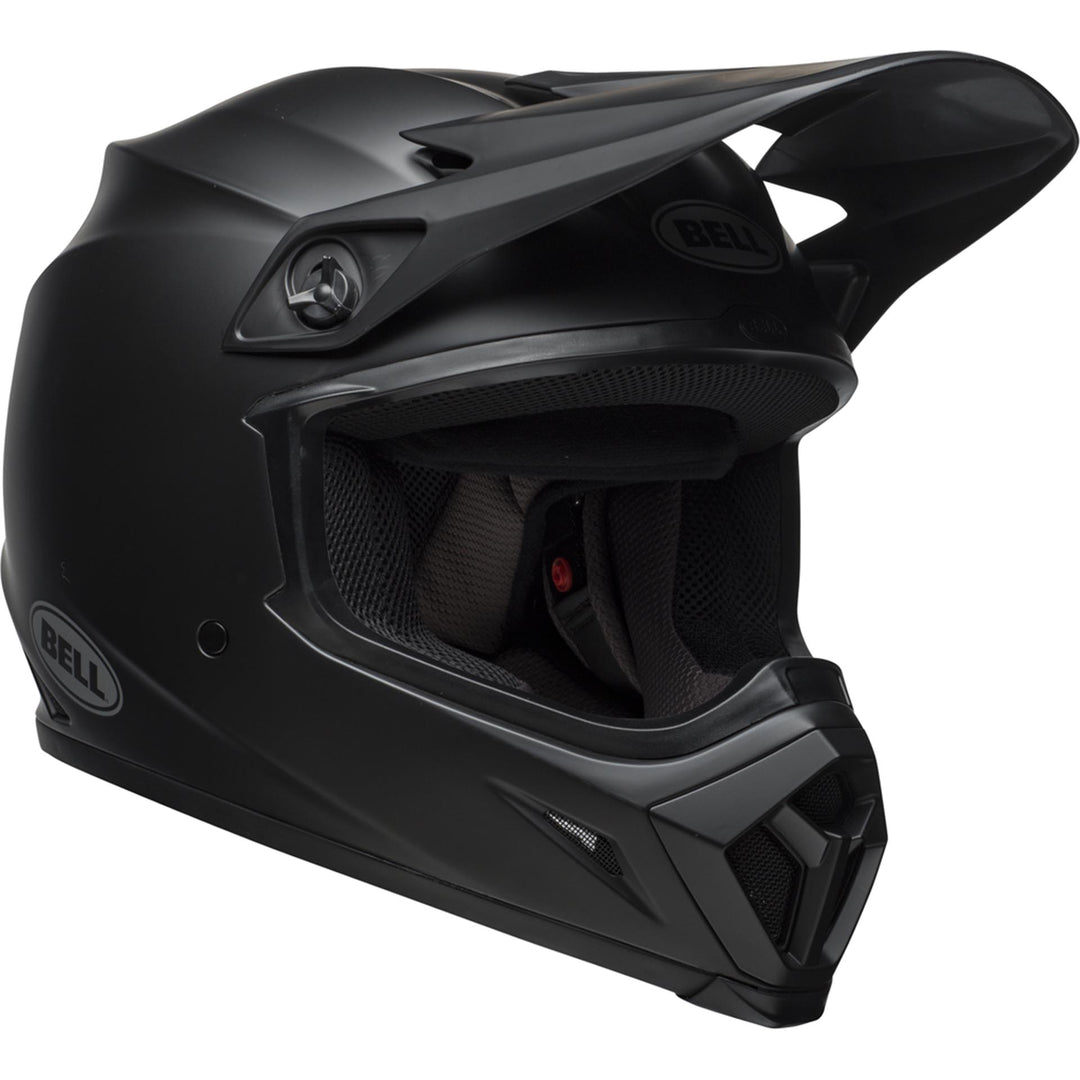 Bell MX-9 MIPS Motorcycle Off Road Helmet Matte Black - Front Right Side View
