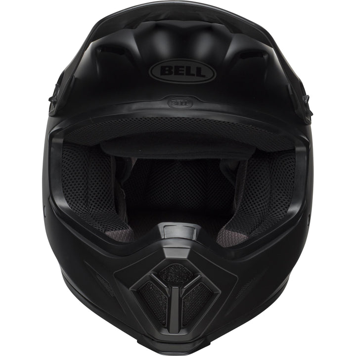 Bell MX-9 MIPS Motorcycle Off Road Helmet Matte Black - Front View