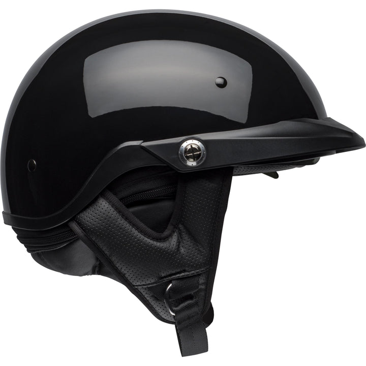 Bell Pit Boss Motorcycle Open Face and 3/4 Helmet Gloss Black - Right Side View