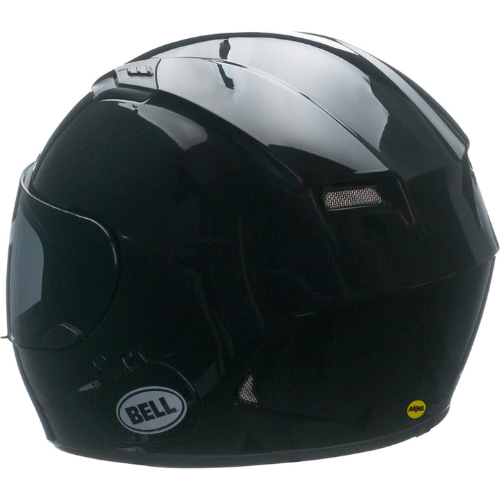 Bell Qualifier DLX MIPS Motorcycle Full Face Helmet Gloss Black - Rear Left Side View