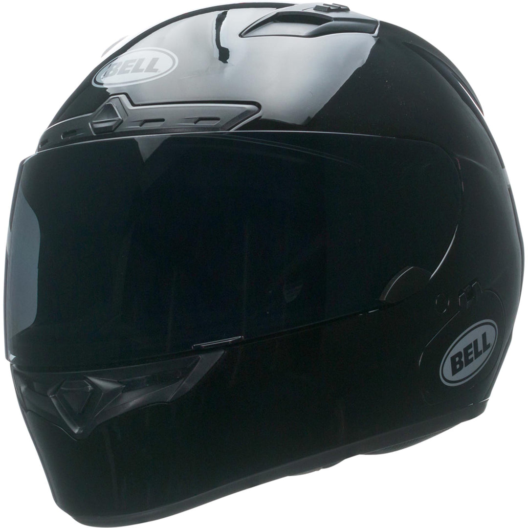Bell Qualifier DLX MIPS Motorcycle Full Face Helmet Gloss Black - Front Left Side View