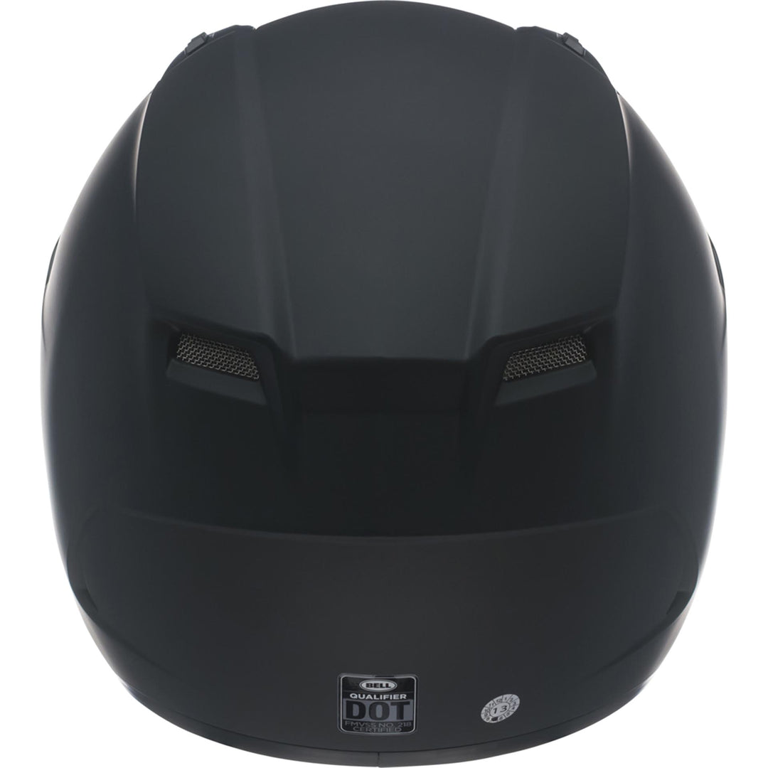 Bell Qualifier Motorcycle Full Face Helmet Matte Black - Rear View