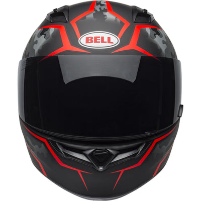 Bell Qualifier Motorcycle Full Face Helmet Stealth Camo Matte Black/Red