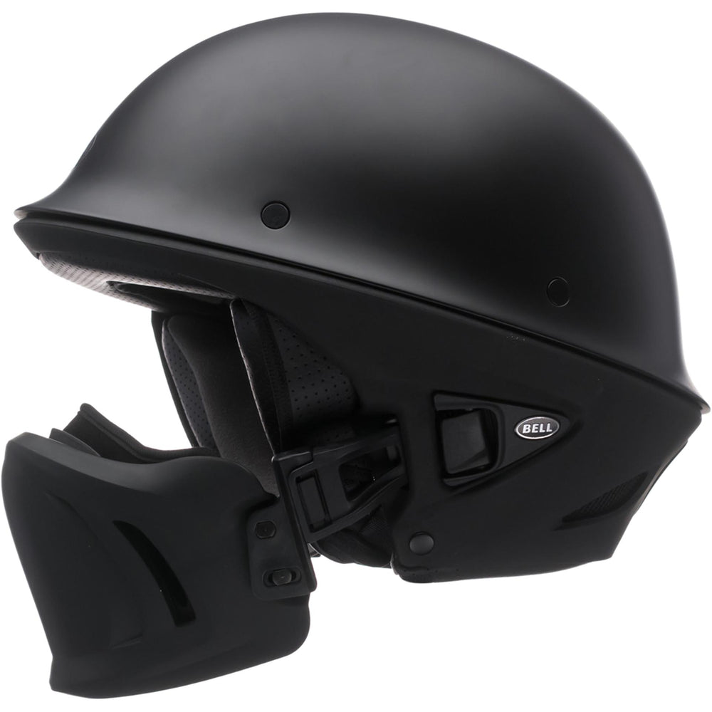 Bell Rogue Motorcycle Half Helmet Matte Black - Left Side View