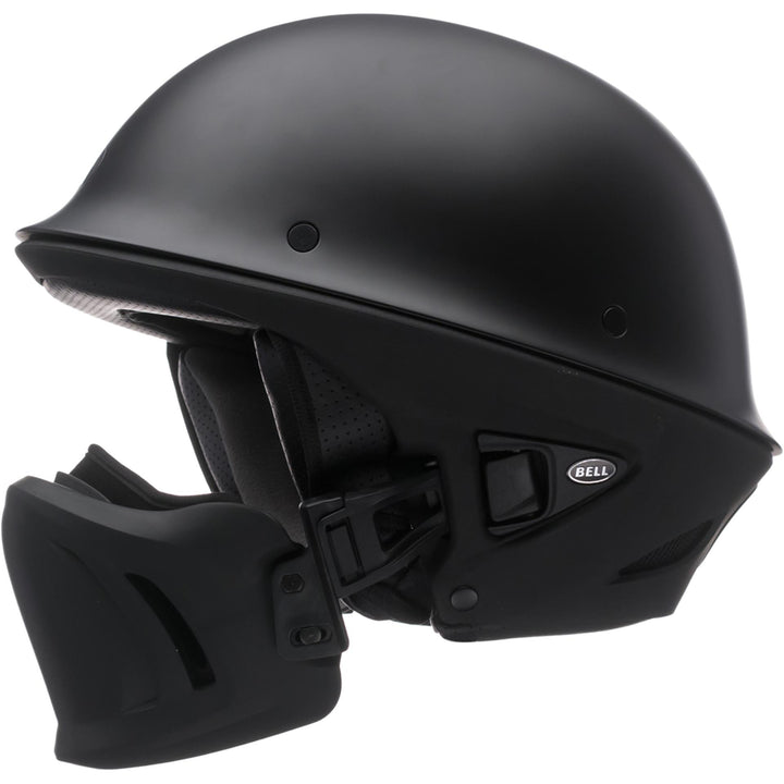 Bell Rogue Motorcycle Half Helmet Matte Black - Left Side View
