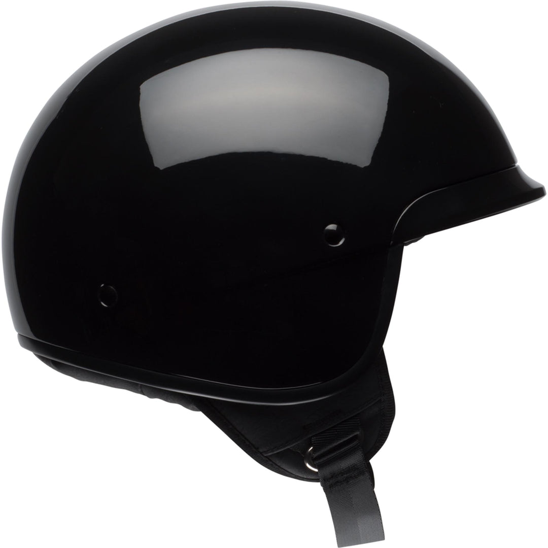 Bell Scout Air Motorcycle Open Face and 3/4 Helmet Gloss Black - Right Side View