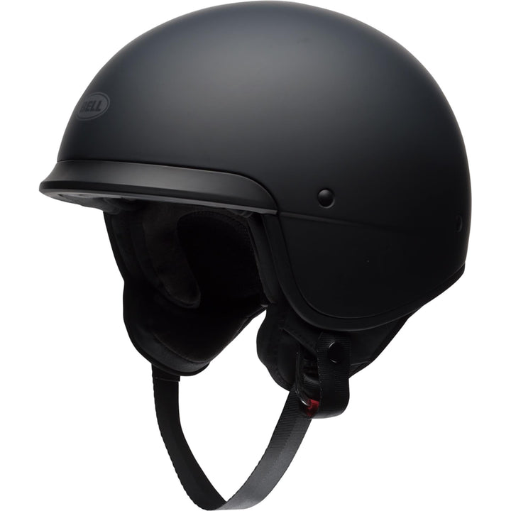 Bell Scout Air Motorcycle Open Face and 3/4 Helmet Matte Black - Front Left Side View