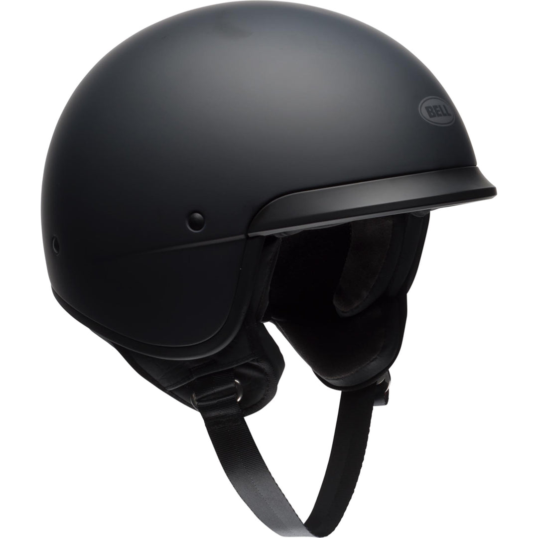 Bell Scout Air Motorcycle Open Face and 3/4 Helmet Matte Black - Front Right Side View