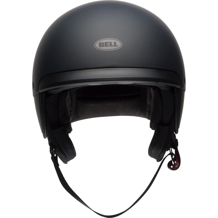 Bell Scout Air Motorcycle Open Face and 3/4 Helmet Matte Black - Front View