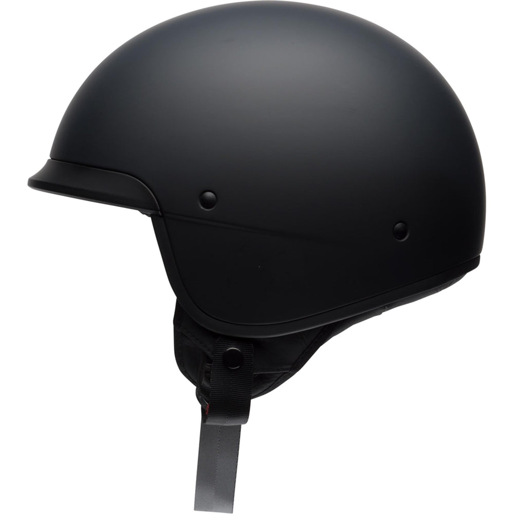Bell Scout Air Motorcycle Open Face and 3/4 Helmet Matte Black - Left Side View