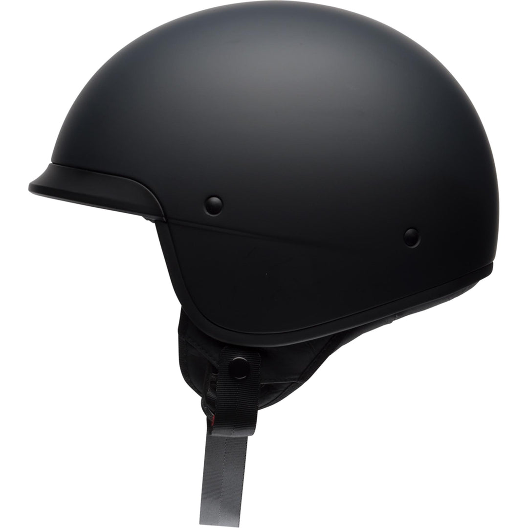 Bell Scout Air Motorcycle Open Face and 3/4 Helmet Matte Black - Left Side View