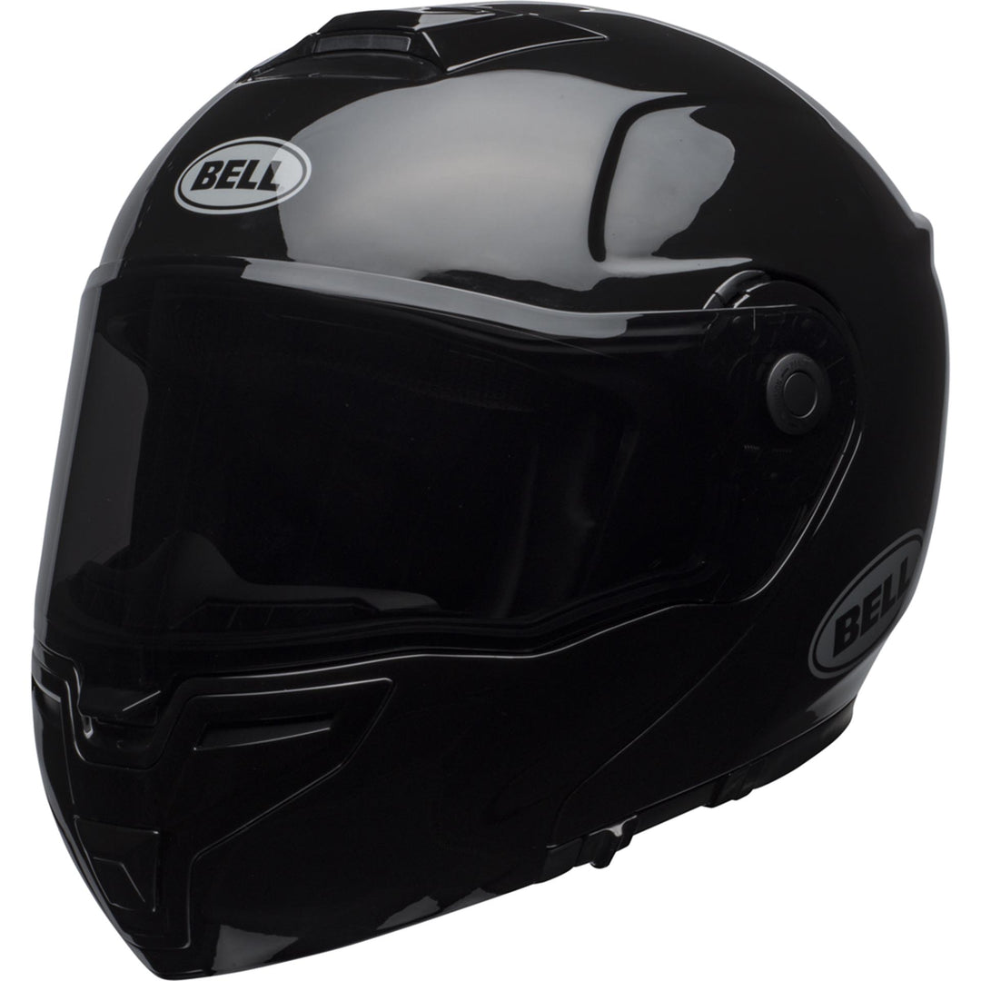 Bell SRT Modular Motorcycle Modular Helmet Gloss Black - Front Left Side View