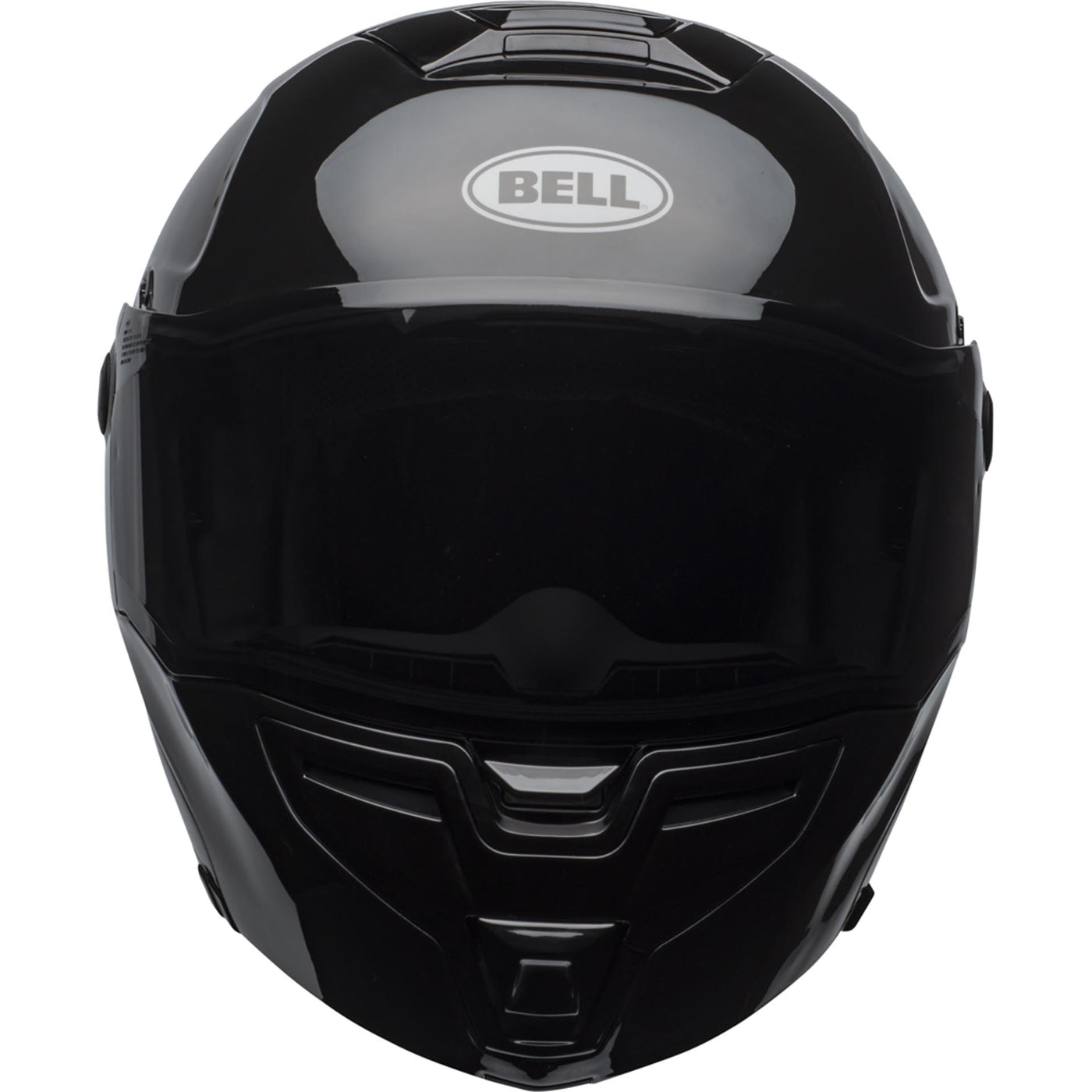 Bell SRT Modular Motorcycle Modular Helmet Gloss Black - Front View