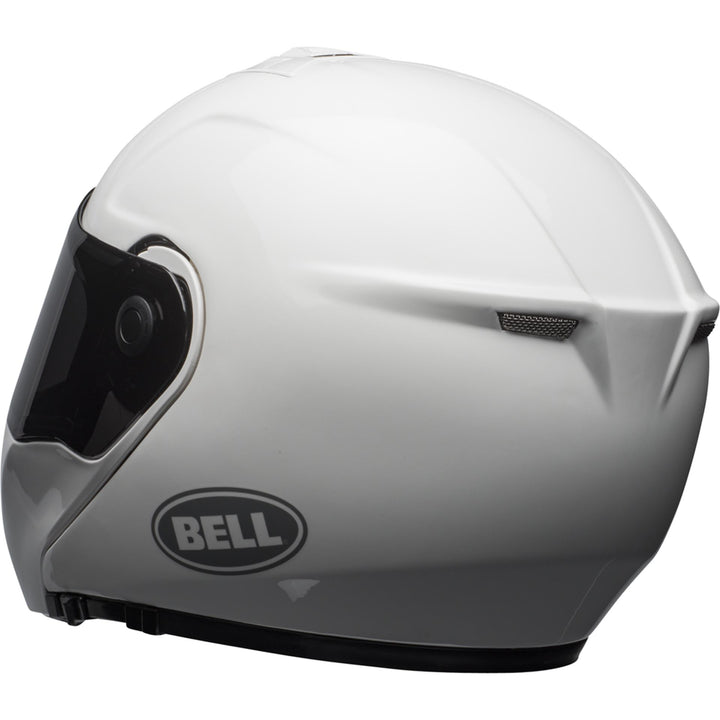 Bell SRT Modular Motorcycle Modular Helmet Gloss White - Rear Left Side View