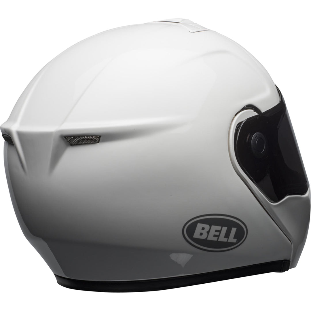 Bell SRT Modular Motorcycle Modular Helmet Gloss White - Rear Right Side View