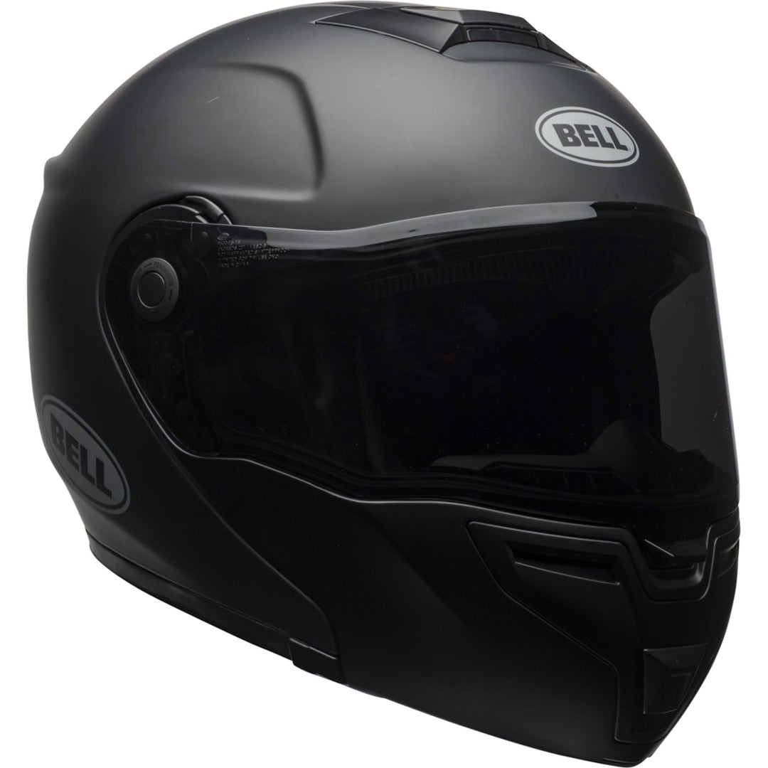 Bell SRT Modular Motorcycle Modular Helmet Matte Black - Front Right Side View