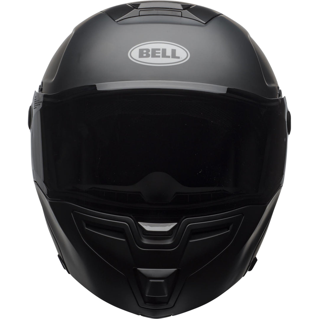 Bell SRT Modular Motorcycle Modular Helmet Matte Black - Front View