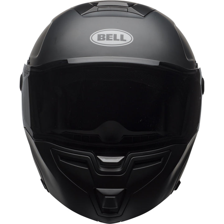 Bell SRT Modular Motorcycle Modular Helmet Matte Black - Front View
