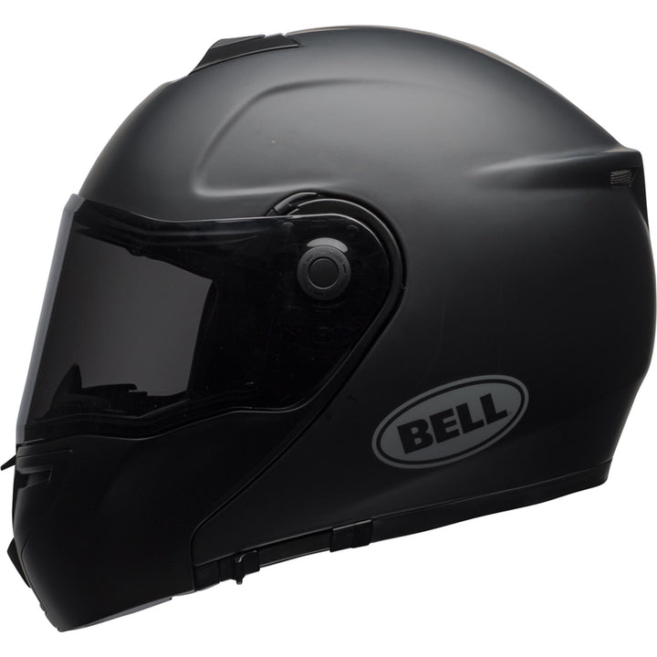 Bell SRT Modular Motorcycle Modular Helmet Matte Black - Left Side View