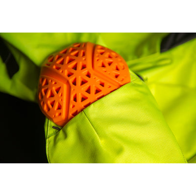 ICON Airform Jacket Vis - Close-Up of Armor Partially Inserted into Elbow Slot