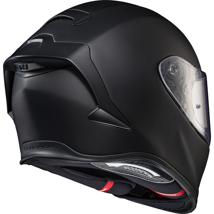 SCORPION EXO EXO-R1 Air Solid Helmet Matte Black - Rear Side View