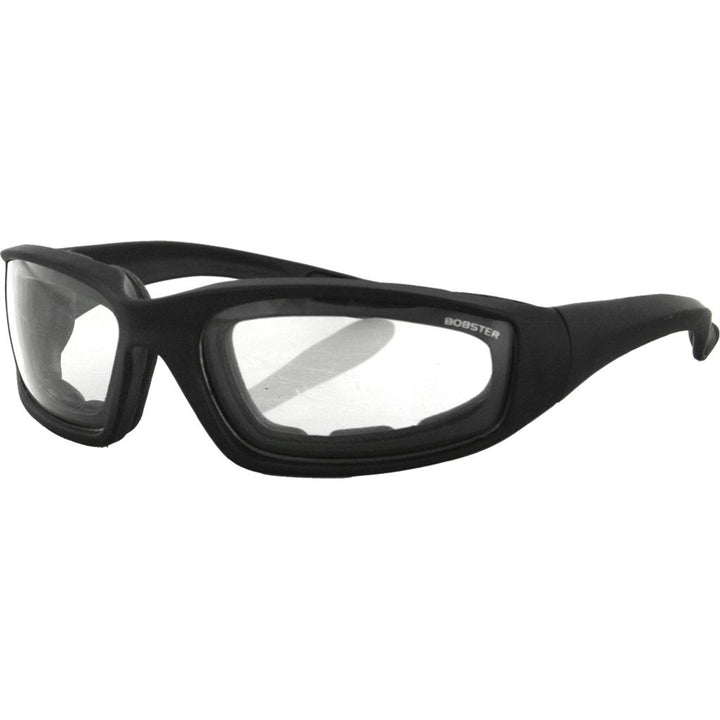 Bobster Foamerz II Sunglasses Black w/Clear Lens - Front Side View