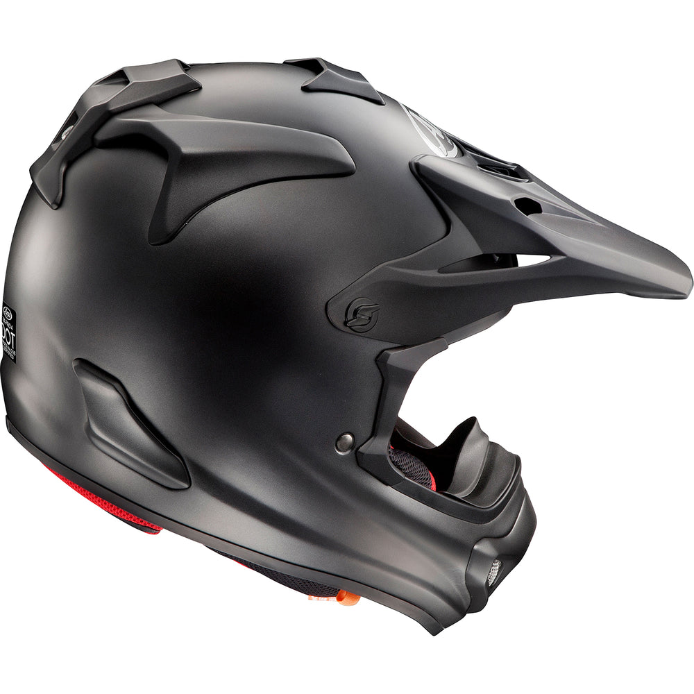 Arai VX-Pro4 Solid Helmet Black Frost - Rear Side View