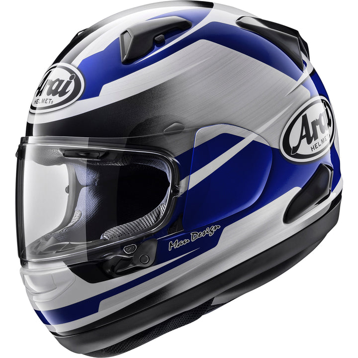 Arai Quantum-X Steel Helmet Blue - Side View