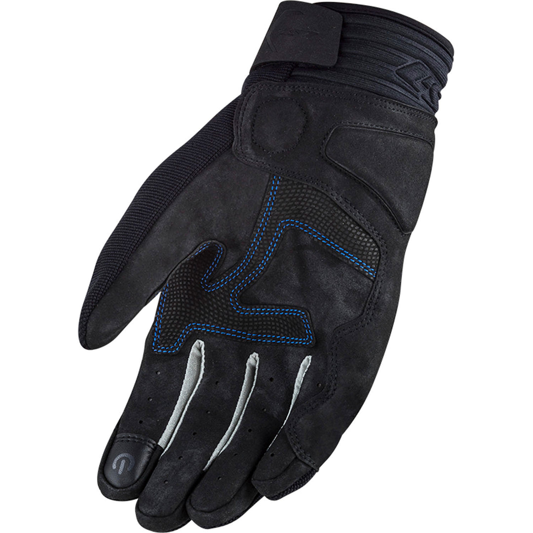 LS2 Helmets All Terrain Men's Motorcycle Glove Black/Blue - Palm View