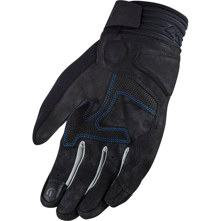 LS2 Helmets All Terrain Men's Motorcycle Glove Black/Blue - Palm View