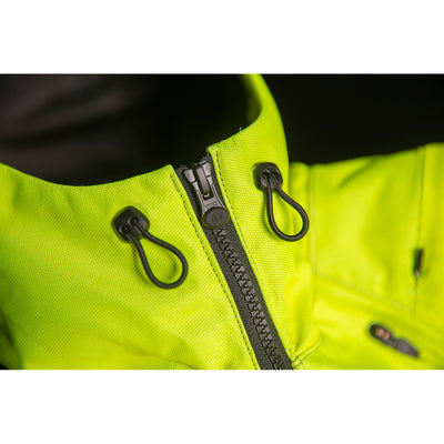 ICON Airform Jacket Vis - Close-Up of Front Zipper