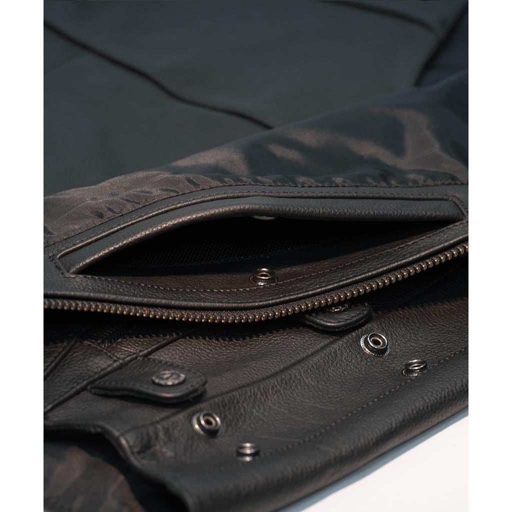 Highway 21 12 Gauge Vest Black - Close-Up of Open Interior Pocket