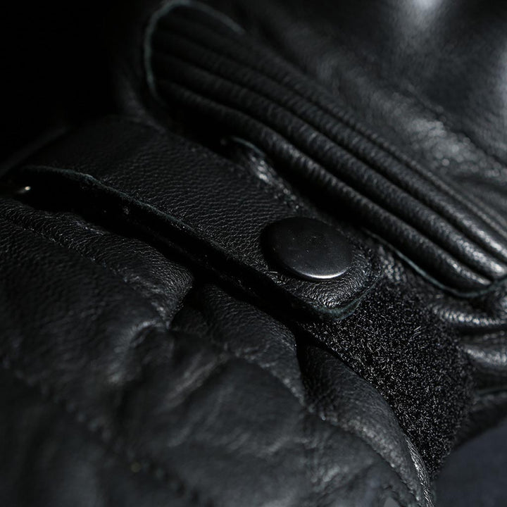 Highway 21 Radiant Heated Glove Black - Close-Up of Wrist Adjustment Strap