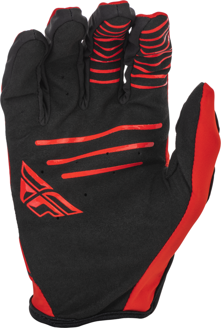 Fly Racing Youth Windproof Lite Gloves Black/Red - Palm View