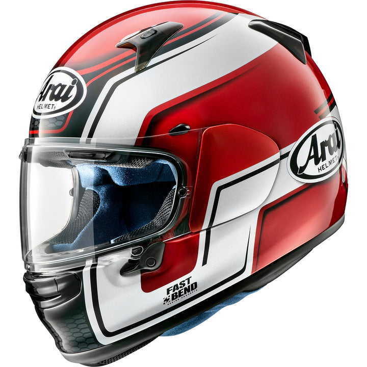 Arai Regent-X Bend Helmet Red - Side View