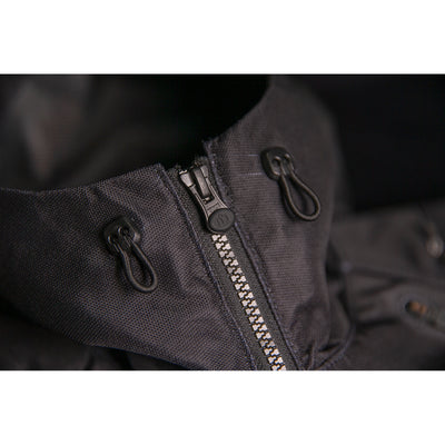 ICON Airform Jacket Black - Close-Up of Front Zipper