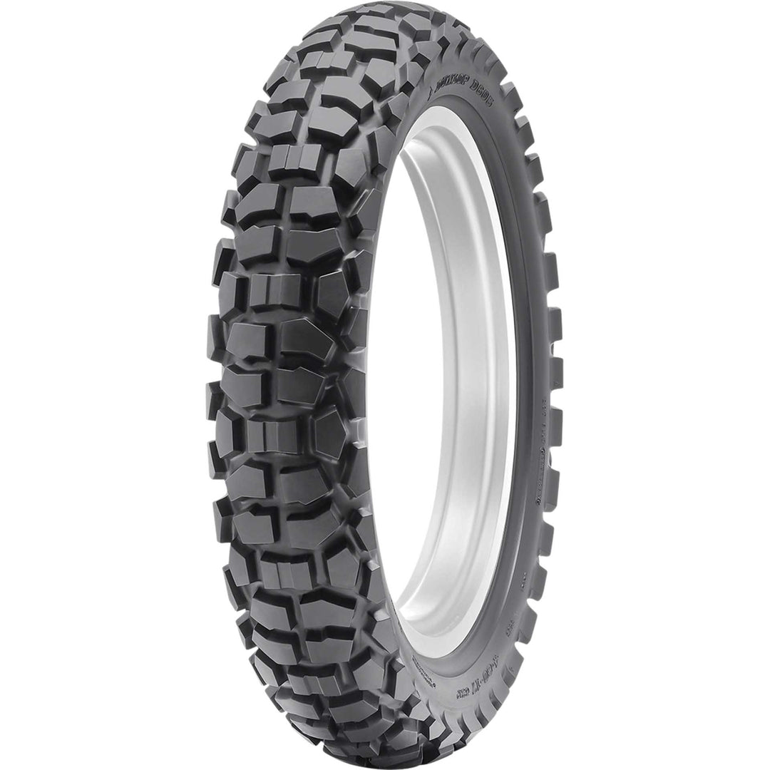 Dunlop D605 Tire Rear - Angled Side View