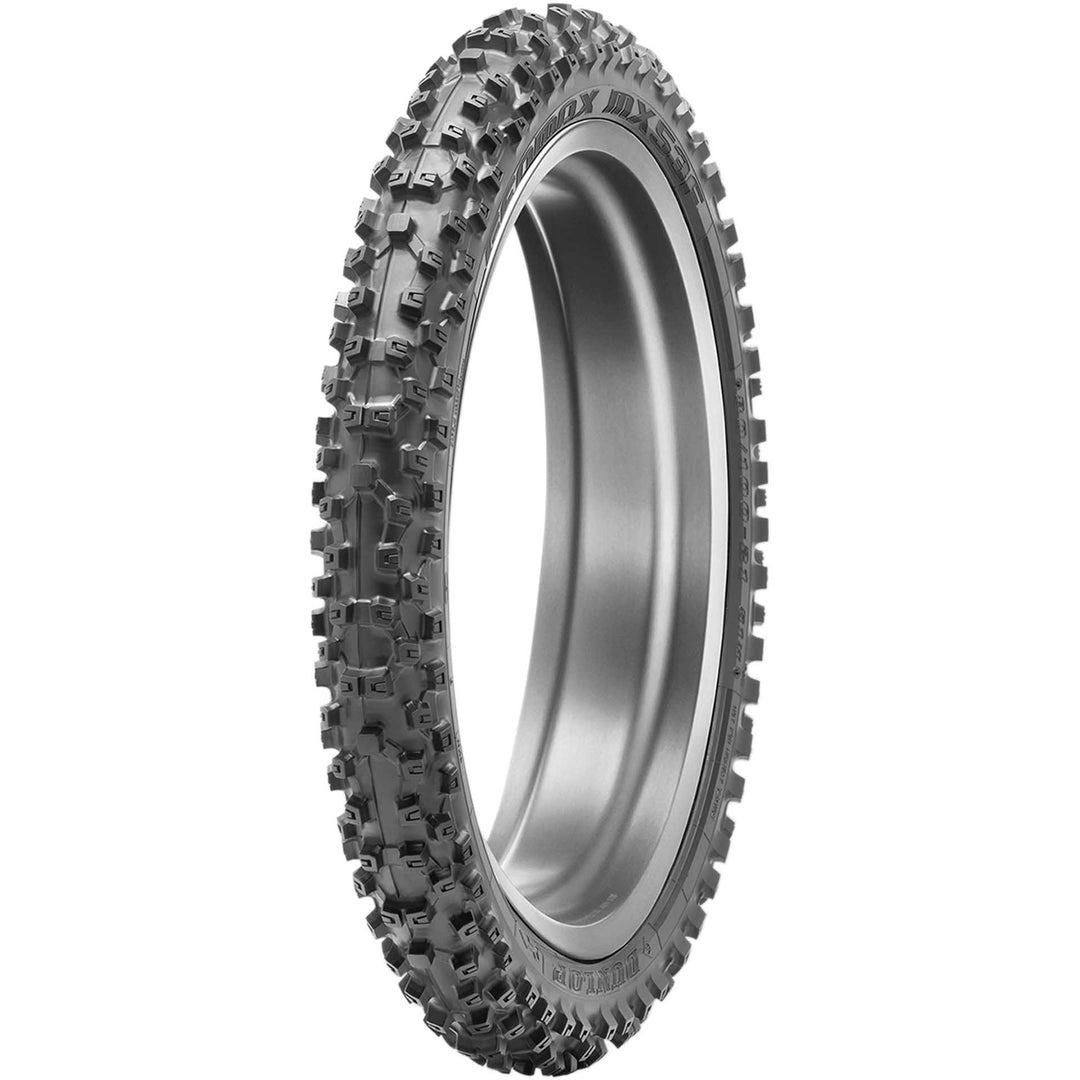 Dunlop Geomax MX53 Tire Front - Angled Side View