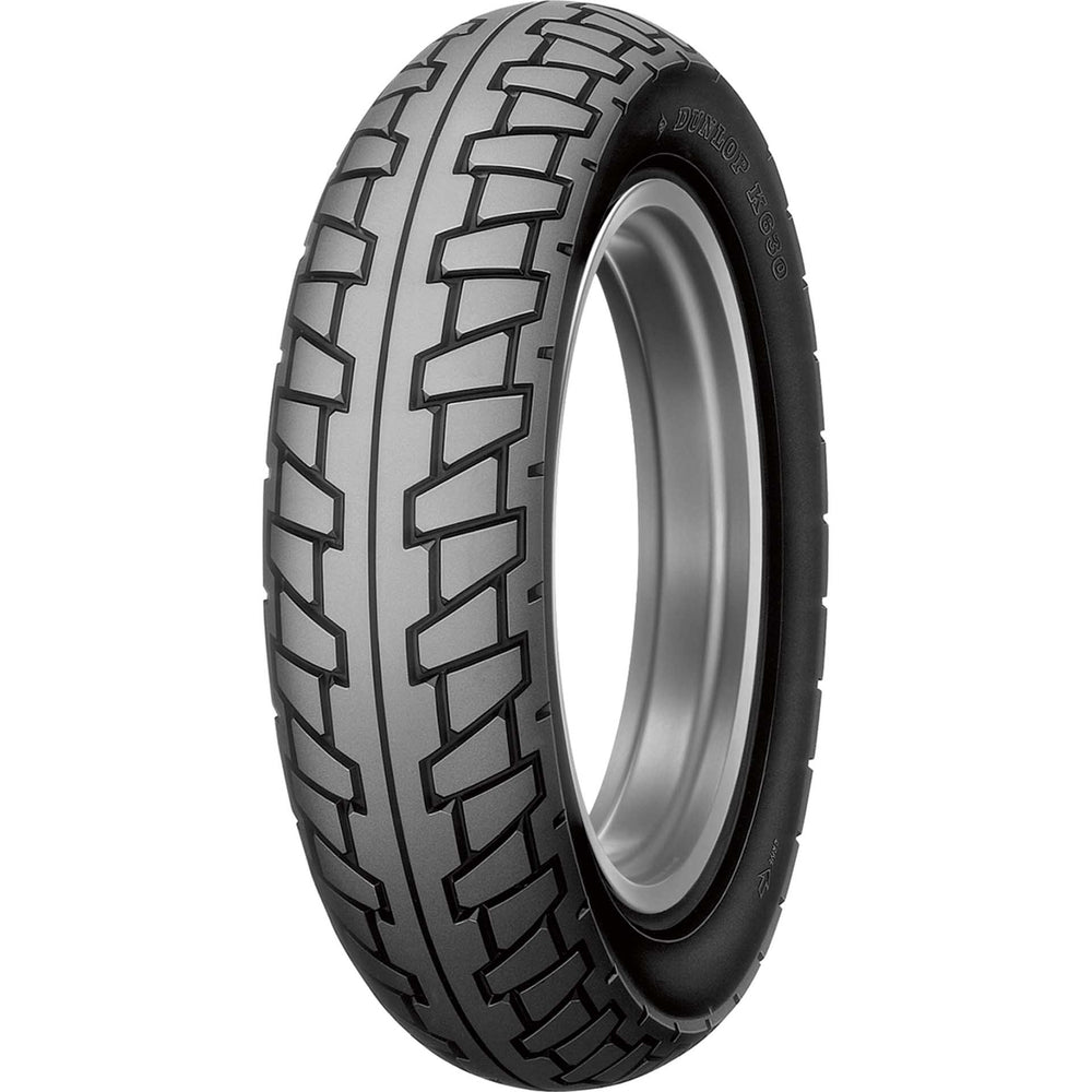 Dunlop K630 Motorcycle Tire Rear - Angled Side View