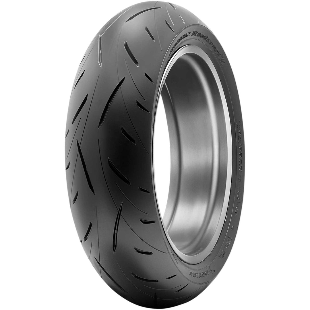 Dunlop Sportmax Roadsport 2 Tire Rear - Angled Side View