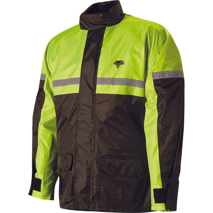 Nelson-Rigg Usa SR-6000 Stormrider Rain Suit Black/Hi-Vis - Front View of Jacket Only