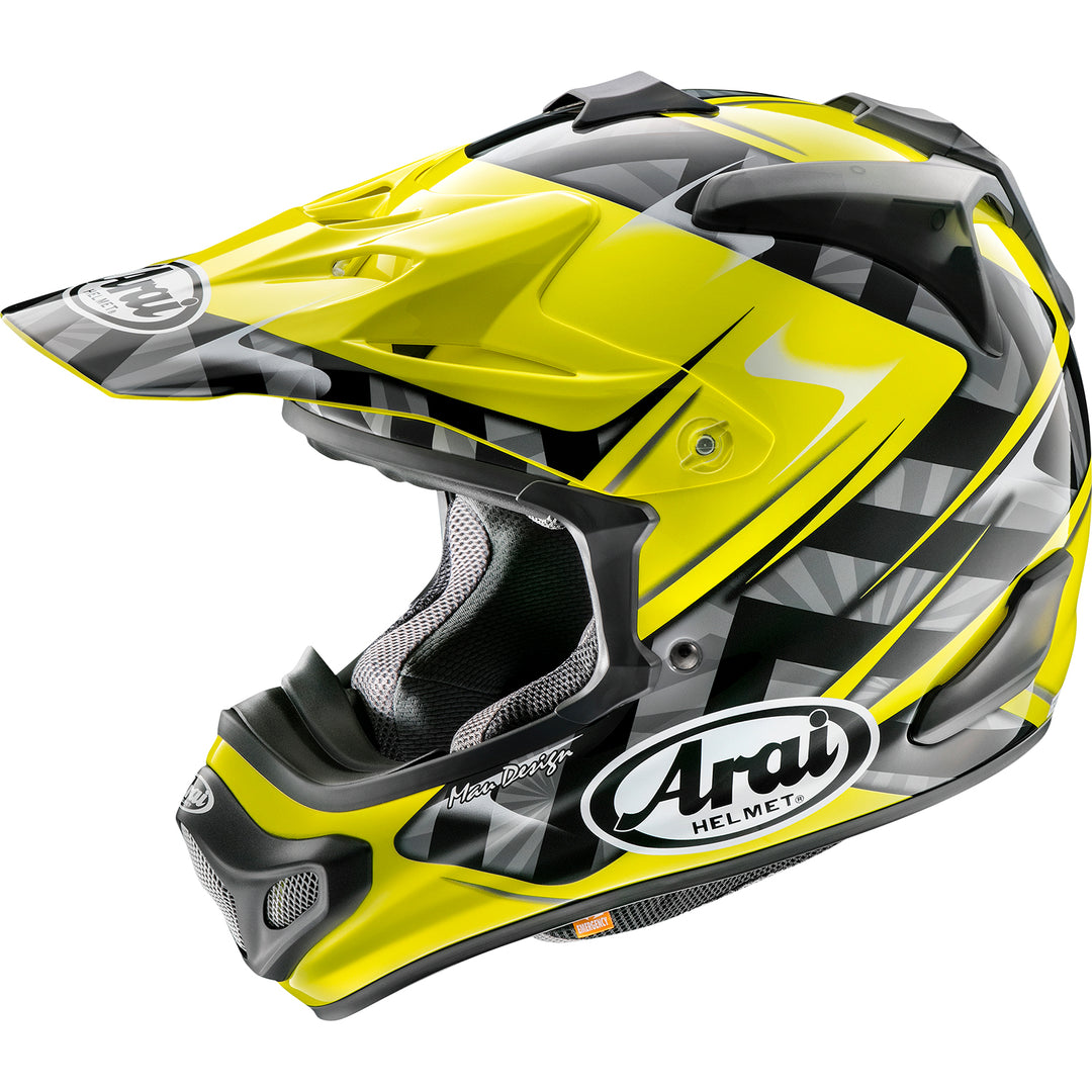 Arai VX-Pro4 Scoop Helmet Yellow - Side View
