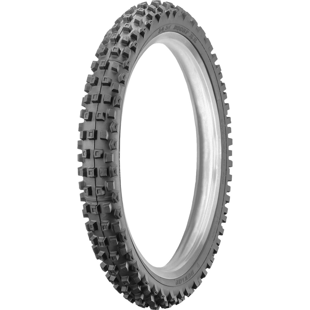 Dunlop D908RR Tire Front - Angled Side View